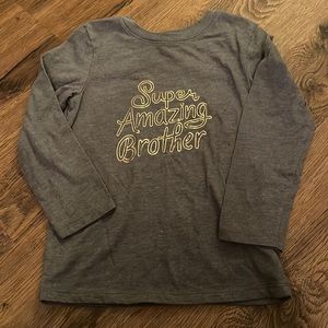 Cat & Jack Super Amazing Brother Long Sleeve Shirt